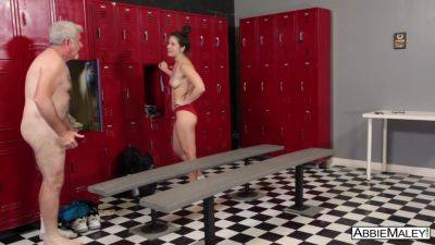 Abbie Maley - Fit Slut Fucked In The Locker Room - hotmovs.com