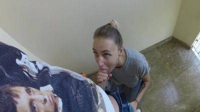 Horny Girl Sucks Cock With Cum Swallow In Public - hclips.com