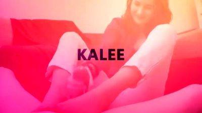 kalee bare feet footjob - drtuber.com