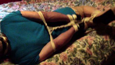 Femme Slave is Hogtied and Gagged Helpless at the Farm - drtuber.com