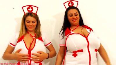 Chubby Nurses Shows Huge Melons - hclips.com