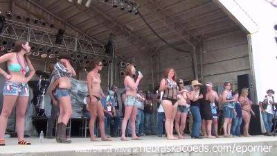 Wet Tshirt Contest At Abate Of Iowa Biker Rally - hclips.com