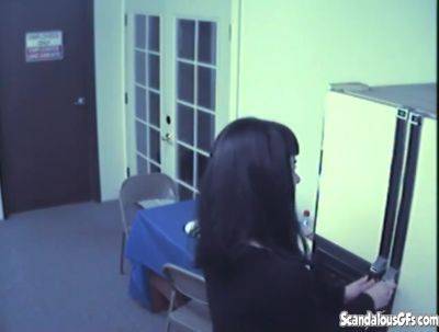 Busty masturbating teen office slut - hotmovs.com