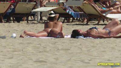 Amazing Ass Sexy Bikini Hot milf Backview at the beach - hotmovs.com