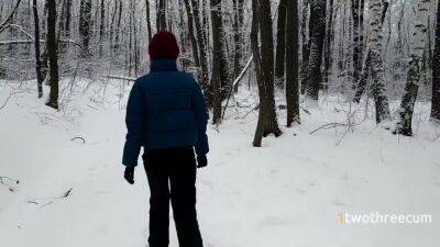 Walk In Snowy Forest Turned Into Choking On Hot Cum - hclips.com