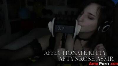 Kitty In - AftynRose ASMR as Affectionate Kitty in Black Ling - drtuber.com