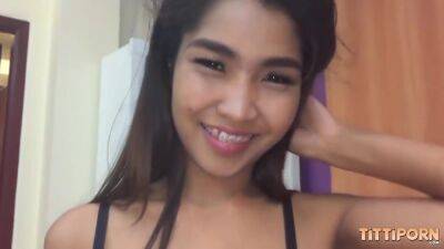 Stunning Big Tit Thai Teen Rides A Stiff Cock - upornia.com - Thailand