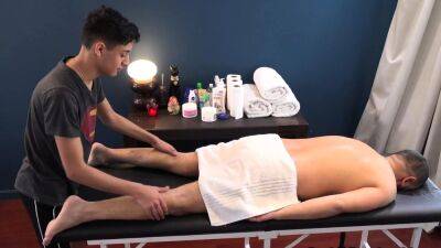 Massaging twink Latino takes DILFs dick - drtuber.com
