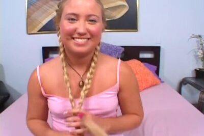 Blond teen Jasse Monroe Takes On A 12 Inch Massive Cock - sunporno.com - Usa