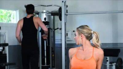 Steamy oral at the gym with sporty big tit - drtuber.com