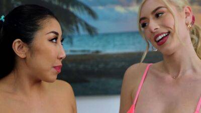 Nicole - Busty Kay Lovely Seduces Her Asian Roommate Nicole Doshi - drtuber.com