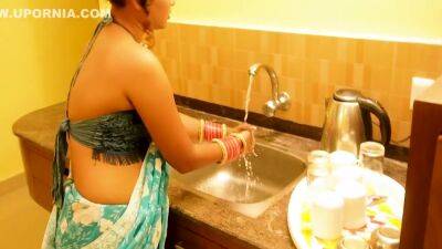 Sexy Dirty Bhabi Fucking With Her Deborji In Kitchen Room - upornia.com - India