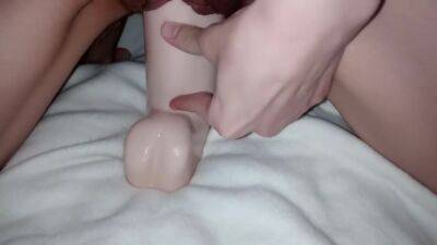 Husband Fist Wife - Taking A Big Dildo And Fist Togethe - hotmovs.com