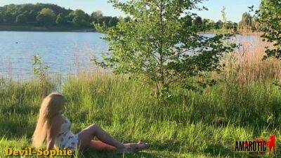 German stepsis sucks and rides bro's dick by the lake - sunporno.com - Germany