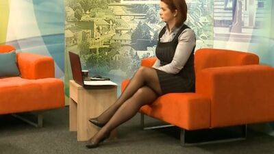 Long Legs In Black Pantyhose And Heels On Tv 3 - Nika Noire - txxx.com