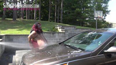 Suzie 44K and Norma Stitz Big Boobs Carwash - hotmovs.com