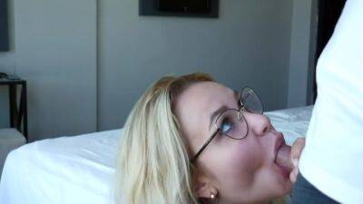 Sloppy Blowjob By Girl In Glasses - hclips.com - Russia