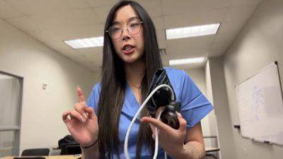 Creepy Doctor Convinces Young Naive Asian Medical Intern To Fuck To Get Ahead - hclips.com