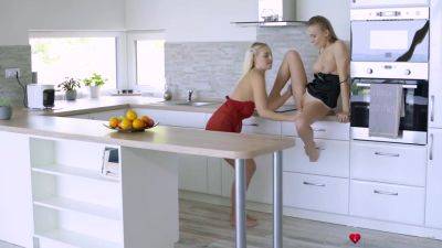 Nubile Lovers Kitchen Scissoring 1 P1 - videomanysex.com - Czech Republic