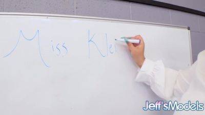 Chloe - Horny BBW Teacher Chloe Klein Rides a Big Rubber Cock - hotmovs.com