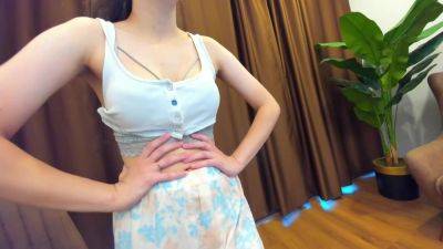 Cute petite chick strips every pieces of her clothes on webcam - txxx.com