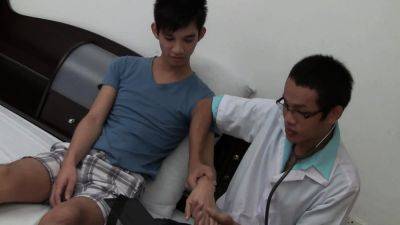 Asian twink fucked by doctor till cum - drtuber.com