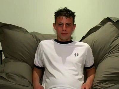 Alex - Cute UK amateur Alex isnt shy about showing his big cock - drtuber.com - Britain