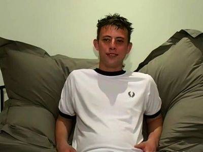 Alex - Cute UK amateur Alex isnt shy about showing his big cock - drtuber.com - Britain