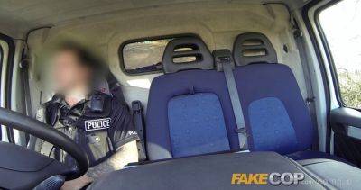 Zara Durose - Redhead cop Zara Durose gets drilled in a police van - sexu.com - Britain