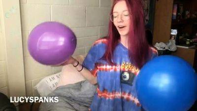 LucySpanks - Booty Balloon Popping - drtuber.com