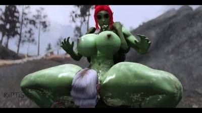 Curvy Elf and half orc were fucked by Orc Futanari's Huge - drtuber.com