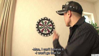 Japanese street pickup success story decided by a game of darts - txxx.com - Japan