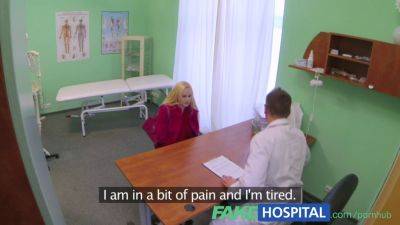 Angel Wicky - Angel - Busty Blonde - Angel Wicky, busty blonde, soaks up the doctor's table in fake hospital POV - sexu.com - Czech Republic