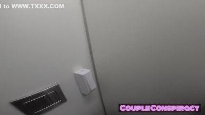 Plane Delayed So I Gave Him Sensual Sloppy Head In Airport Toilet - hotmovs.com