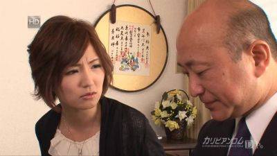 Kaede Oshiro Banging His Wife in front of Him - Caribbeancom - hotmovs.com - Japan