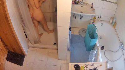 Caught Masterbating In The Shower - voyeurhit.com