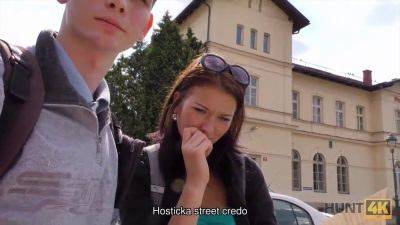 Young Czech couple pays for sex in cash in public with Lavventurosa Denisse & Felice - sexu.com - Czech Republic