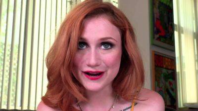 BJ redhead with glasses blows in POV - drtuber.com