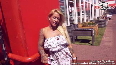 German blonde Street Slut Fuck date in Public - txxx.com - Germany