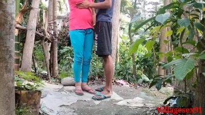 Village Girlfriend Sex With Her Boyfriend In Red T-shart In Outdoor ( Official Video By Villagesex91) - desi-porntube.com - India