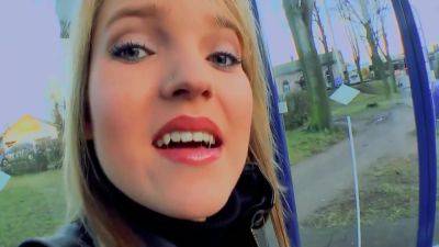 A Beautiful Blonde Teen From Germany Dildoing Her Muff In Pov - hotmovs.com - Germany