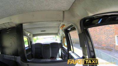 Creampie for hot Hungarian brunette in London taxi - sunporno.com - Britain - Hungary