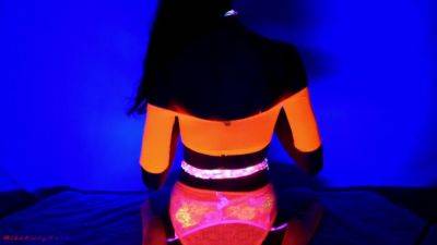 Neon Dream - Blacklight Dance/striptease Video - hclips.com