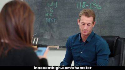 Lily Jordan - Ryan Maclane - Lily - Lily Jordan gets a hard fucking from her kinky teacher Ryan McLane - sexu.com - Jordan