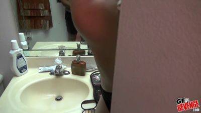 Victoria Rae Black's steamy bathroom fun with her GF - HD video - sexu.com