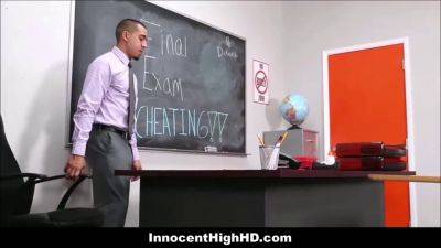 Natalie Monroe - Bruno Dickemz - Naughty teacher Bruno Dickemz fucks innocent high school teen Natalie Monroe in the classroom - sexu.com