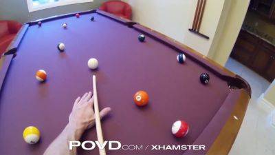 Tucker Starr goes wild on the pool table in POV Banging video - sexu.com