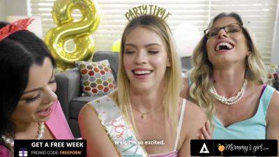MOMMY'S GIRL - Perfect Cory Chase & Her Wife Give Their 18yo Stepdaughter A Wet Birthday Surprise - txxx.com