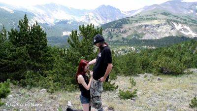 Mountain Suck And Fuck - Horny Redhead Blowjob And Quicky Outdoors Boy/girl - hclips.com