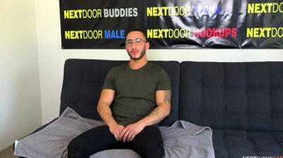 Handsome jock stroking dick on casting - drtuber.com